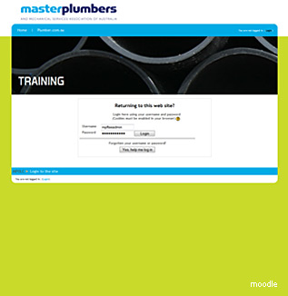 moodle theme developed to look like joomla site